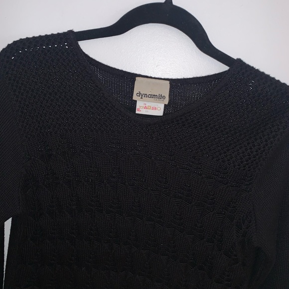 [M]👚Dynamite - Crotchet black sweater - Picture 4 of 7
